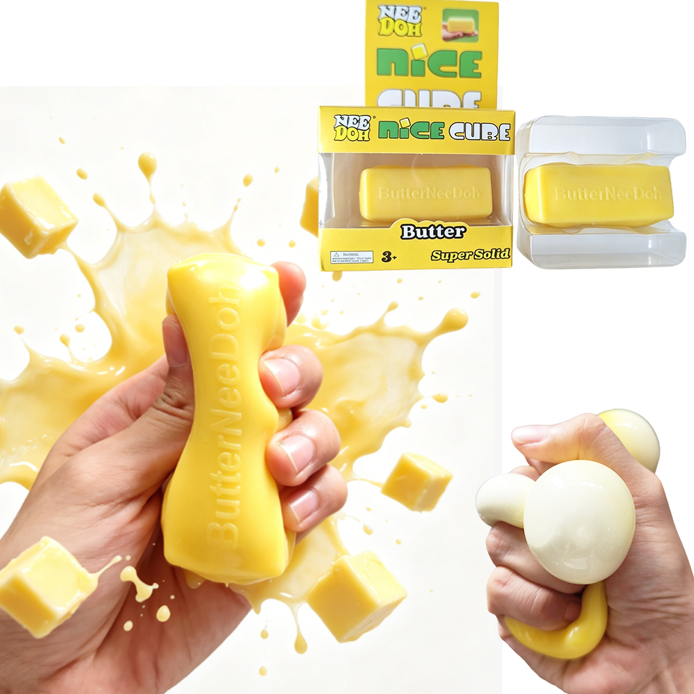 Party Games For Adults And Kids - Mainan Squishy NeeDoh Butter Stick Laris