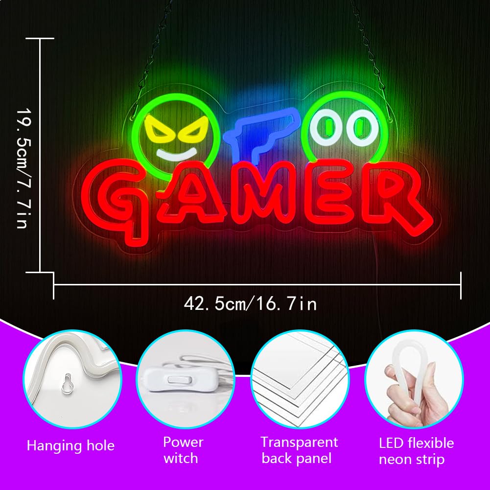 Lampu Dinding LED Neon Sign Ga - Party Games For Christmas ulasan dan harga
