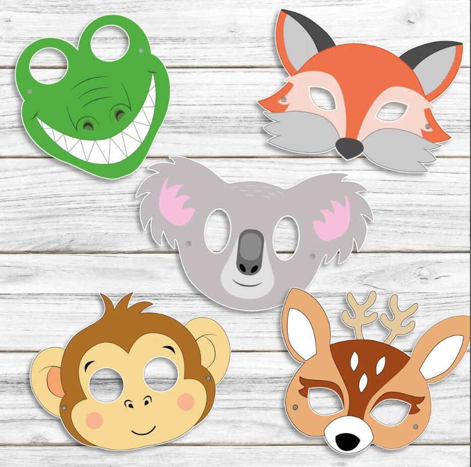 20 Buah Masker Kertas Hewan Ke - Zoo Party Games ulasan dan harga