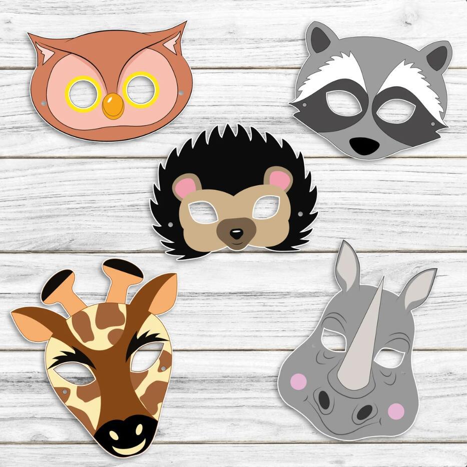20 Buah Masker Kertas Hewan Ke - Zoo Party Games ulasan dan harga